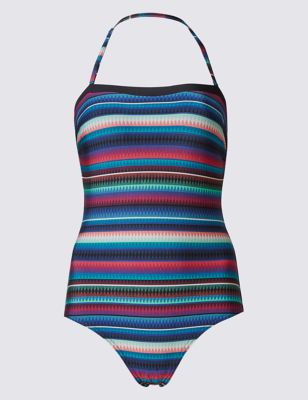 Secret Slimming&trade; Multi Striped Swimsuit